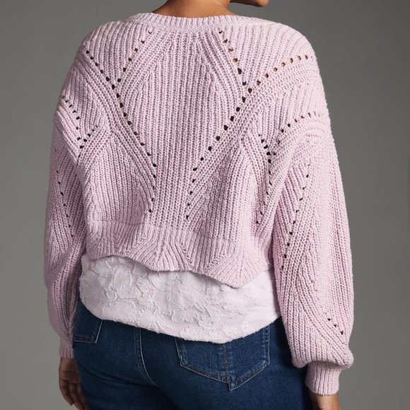 Anthracite Hair Knit Patterned Women's Sweater main image 0